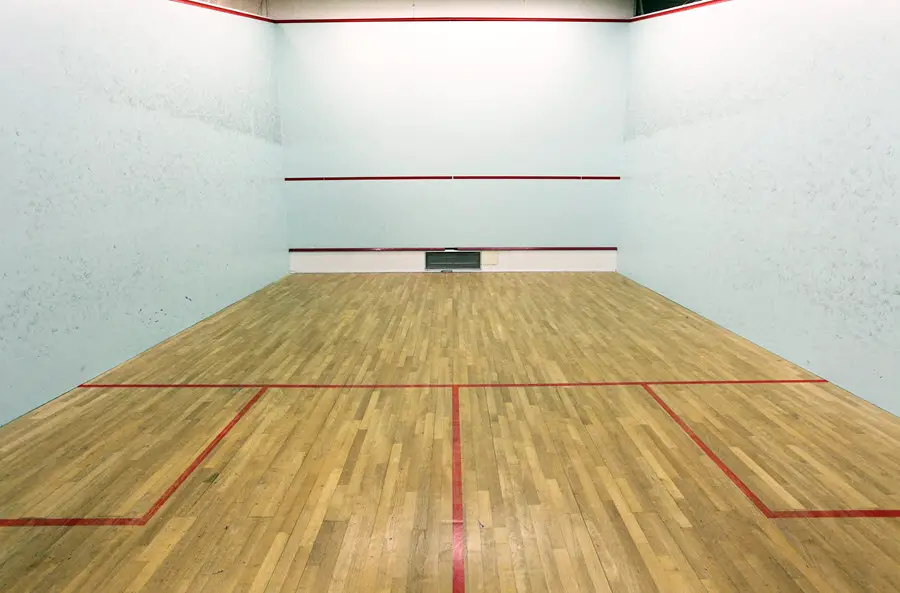 empty squash court